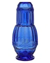 Elle 2pc Carafe & Cup Set In Blue