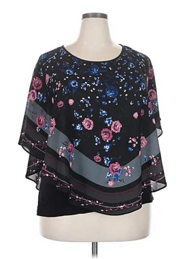Pre-owned Elle 3/4 Sleeve T-shirt In Black