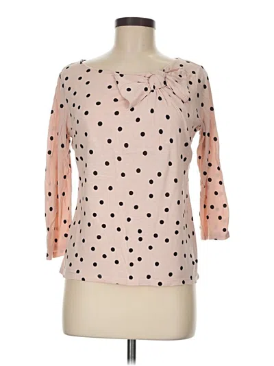 Pre-owned Elle 3/4 Sleeve T-shirt In Pink