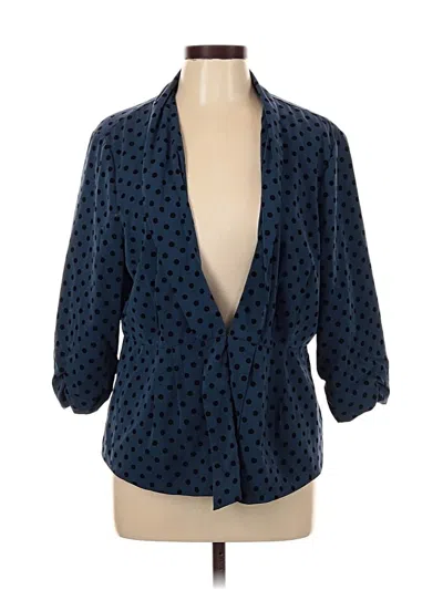 Pre-owned Elle Blazer Jacket In Blue