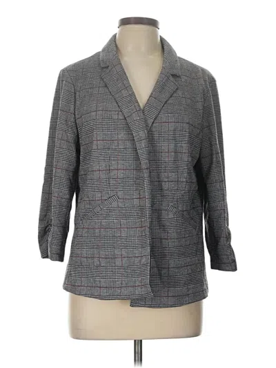 Pre-owned Elle Blazer Jacket In Gray