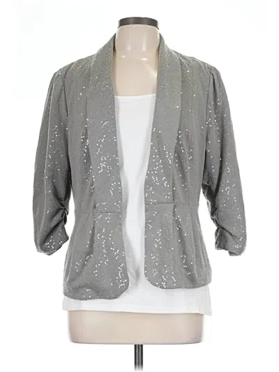 Pre-owned Elle Blazer Jacket In Gray