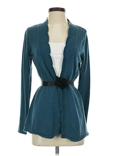 Pre-owned Elle Cardigan Sweater In Blue