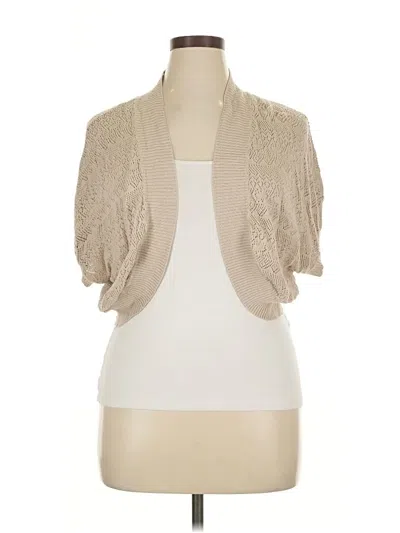 Pre-owned Elle Cardigan Sweater In Brown