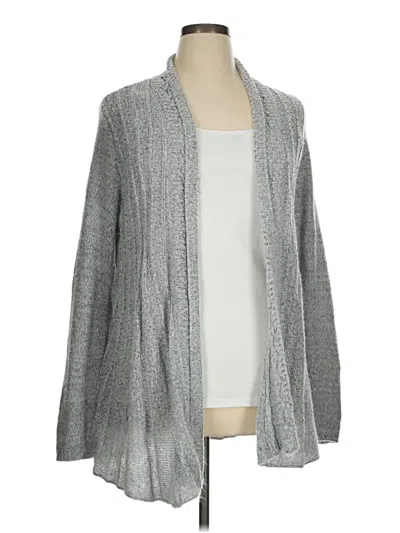Pre-owned Elle Cardigan Sweater In Gray