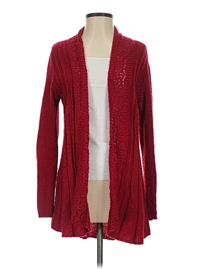 Pre-owned Elle Cardigan Sweater In Red