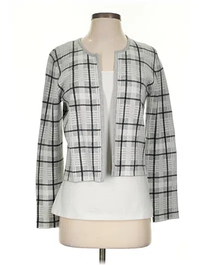 Pre-owned Elle Cardigan Sweater In Silver