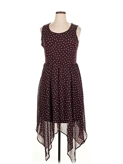 Pre-owned Elle Casual Dress In Burgundy