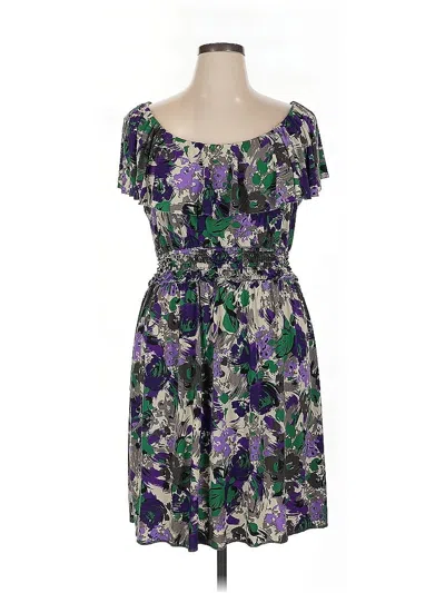 Pre-owned Elle Casual Dress In Purple
