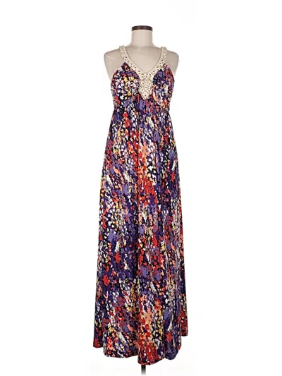 Pre-owned Elle Casual Dress In Purple