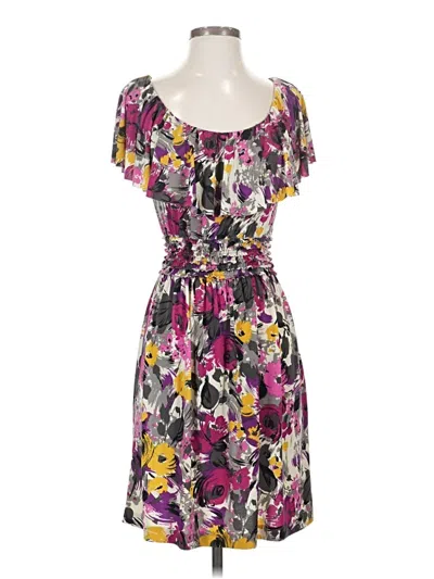 Pre-owned Elle Casual Dress In Purple