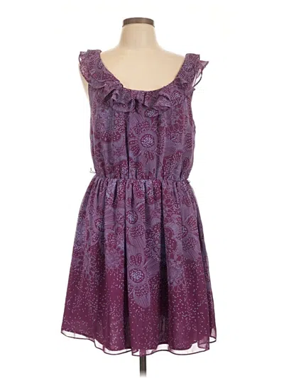 Pre-owned Elle Casual Dress In Purple