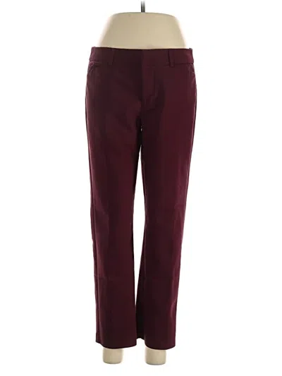 Pre-owned Elle Casual Pants In Burgundy