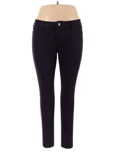 Pre-owned Elle Casual Pants In Purple