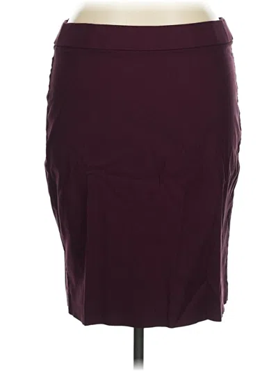Pre-owned Elle Casual Skirt In Burgundy
