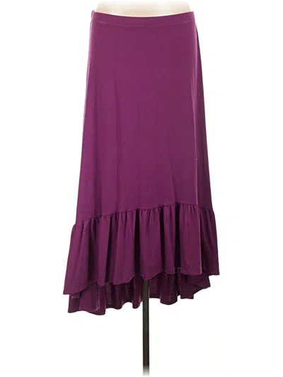 Pre-owned Elle Casual Skirt In Purple