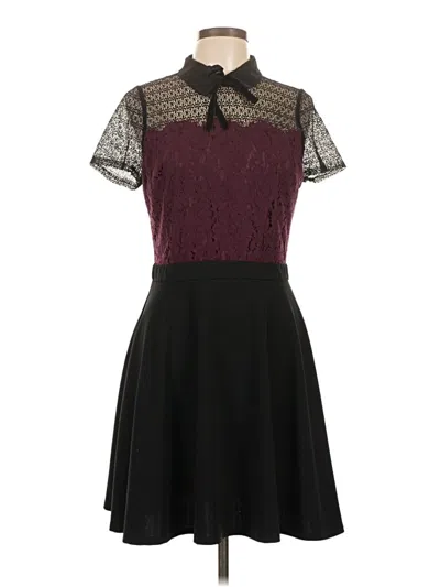 Pre-owned Elle Cocktail Dress In Burgundy