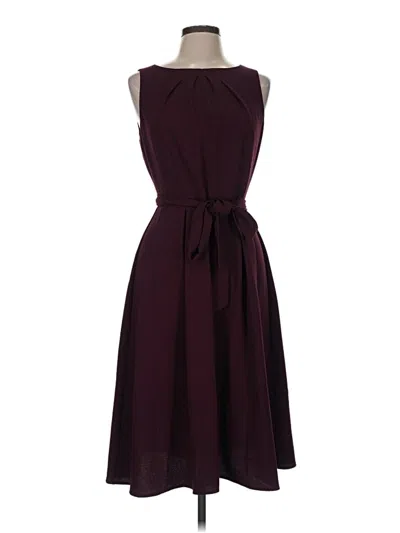 Pre-owned Elle Cocktail Dress In Burgundy