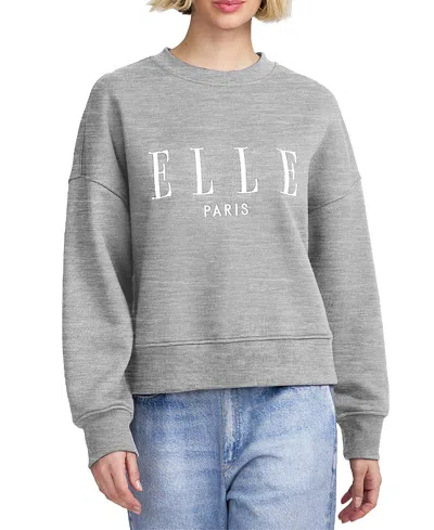 Elle Collection Embroidered Elle Sweatshirt In Gray