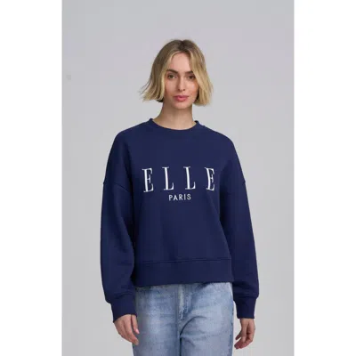 Elle Collection Embroidered Elle Sweatshirt In Multi