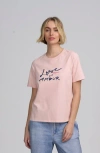 Elle Collection Graphic Tee In Pink