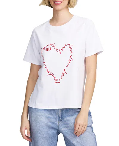 Elle Collection Graphic Tee In White