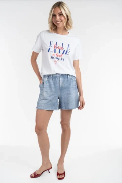 Elle Collection Graphic Tee In White