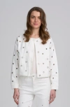 Elle Collection Grommet Jacket In White
