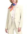 Elle Collection One Button Jacket In Green