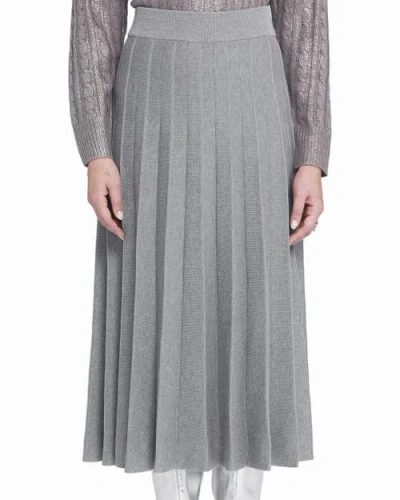 Elle Collection Pleated Sweater Skirt In Multi