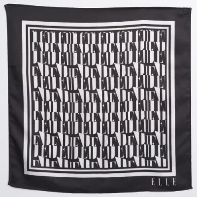 Elle Collection Printed Satin Scarf In Pattern