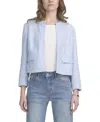 Elle Collection Sequin Jacket In Blue