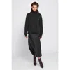 Elle Collection Turtleneck Sweater Pullover In Black
