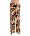 Elle Collection Printed Pants In Multi