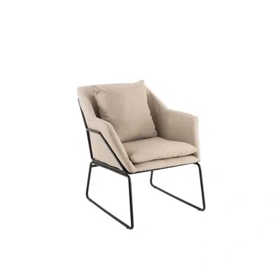 Elle Decor Adore Decor Odile Accent Chair In Cream