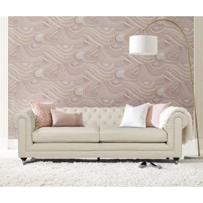 Elle Decor Amery 91" Faux Leather Rolled Arm Chesterfield Sofa In Ivory Faux Leather