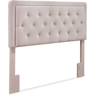 Elle Decor Amery Elle Décor Diamond Stitched Tufted Headboard With Padded Button-tufting In French Muave
