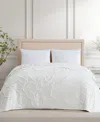 Elle Decor Chenille Classic Bedspread, Full In White