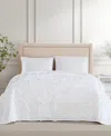 Elle Decor Chenille Classic Bedspread, King In White