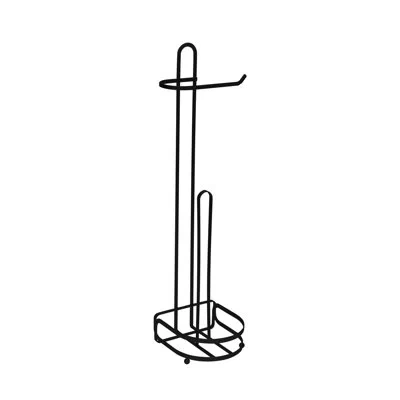 Elle Decor Free Standing Noir Toilet Paper Holder In Black