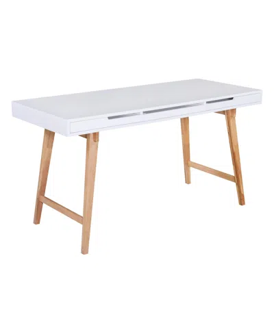 Elle Decor Giselle Writing Desk In White