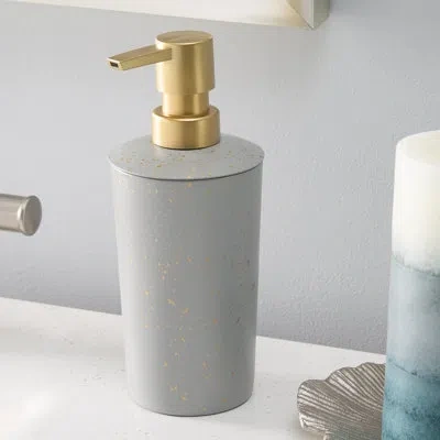 Elle Decor Modern Metal Soap Pump In Grey