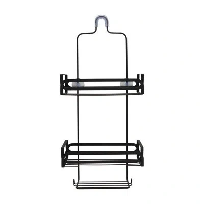 Elle Decor Noir Shower Caddy In Black