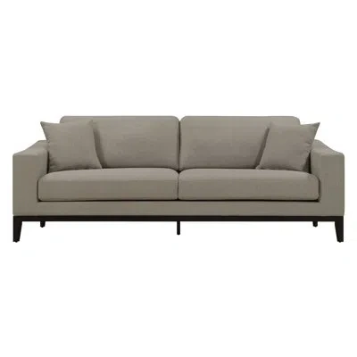 Elle Decor Olivia 86'' Square Arm Sofa In Linen