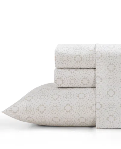 Elle Decor Printed 4-pc. Sheet Set, King In Neutral