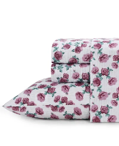 ELLE DECOR PRINTED 4-PC. SHEET SET, QUEEN