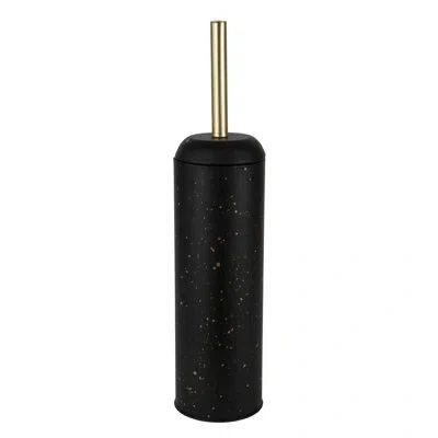 Elle Decor Elle Décor Speckled Design Toilet Brush & Holder In Black