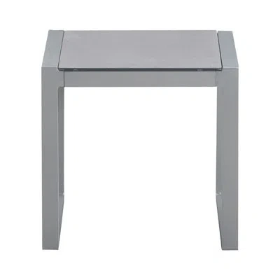 Elle Decor Tropez Outdoor Side Table, Gray