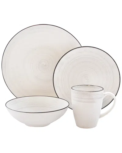Elle Decor Whitestone 16pc Dinnerware Set