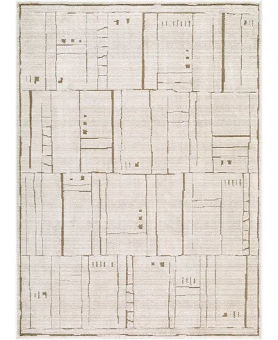 Elle Decor X Livabliss Alma 886424 6'7"x9' Area Rug In Brown